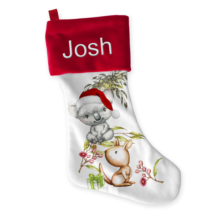 Koala and Kangaroo Christmas Stocking