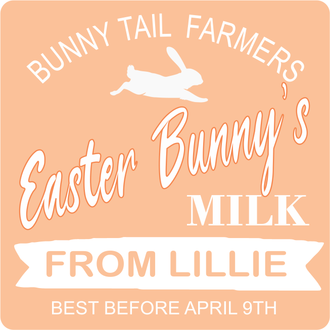 Easter Bunny's Milk Bottle Pastel