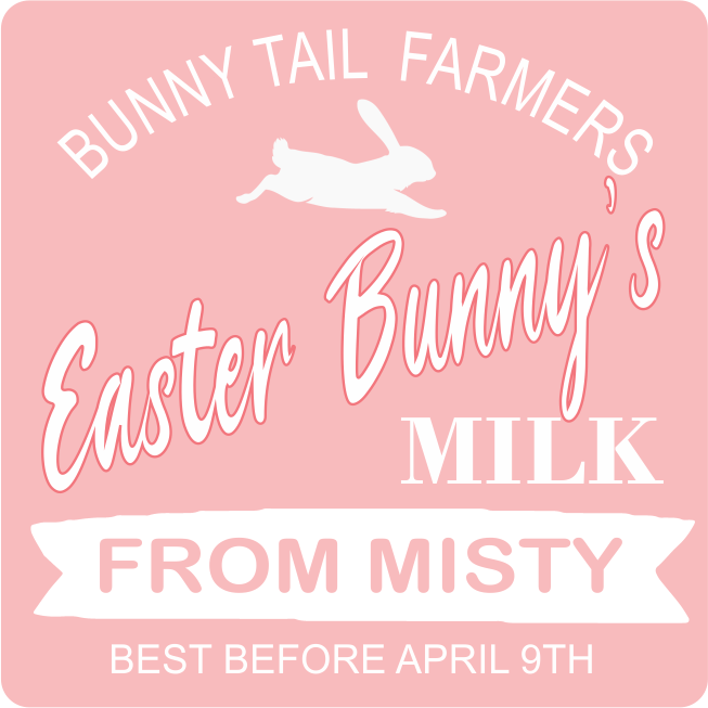 Easter Bunny's Milk Bottle Pastel