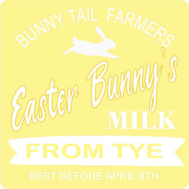 Easter Bunny's Milk Bottle Pastel