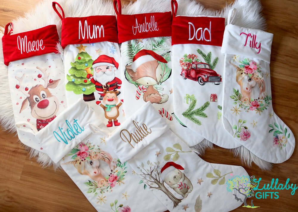 Gift Truck Christmas Stocking