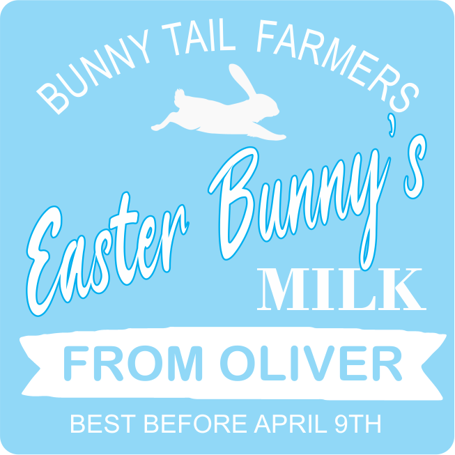 Easter Bunny's Milk Bottle Pastel