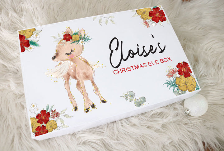 Glitter Reindeer Christmas Box