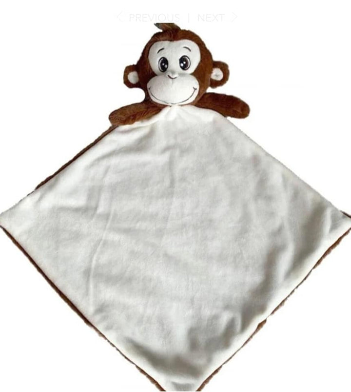 Monkey plush and blankie