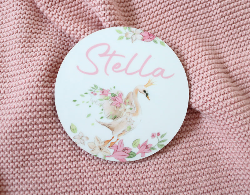 Baby Name Plaque with Design