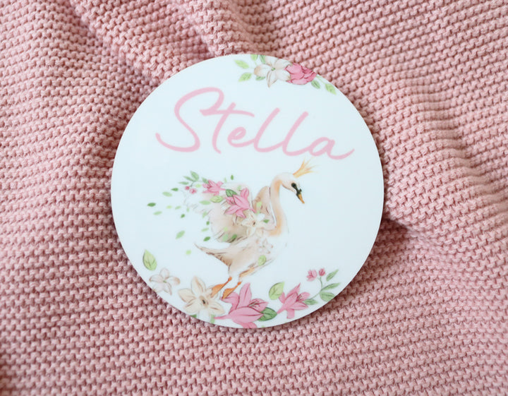 Baby Name Plaque with Design