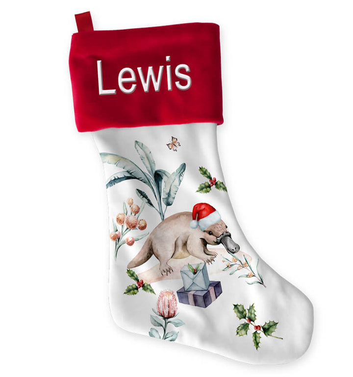 Platypus Christmas Stocking