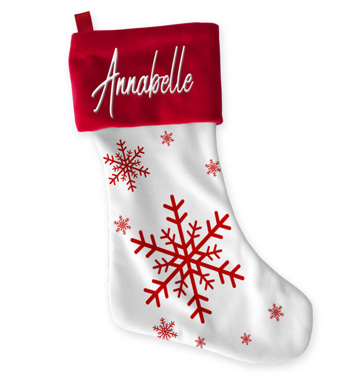 Snowflake Christmas Stocking