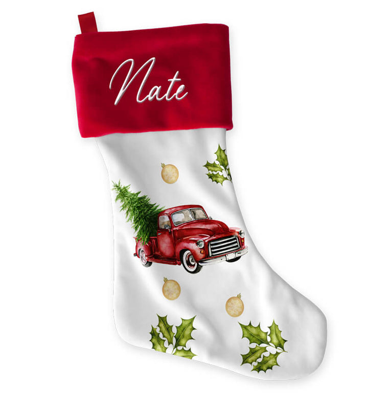 Truck Christmas Stocking